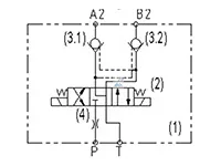 Гидрораспределительный блок быстросъемного крепления инструментов K04