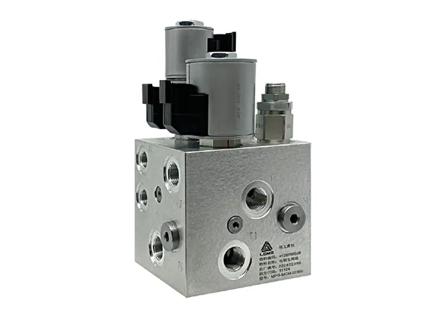 Распределительный клапан электропривода ножничного подъемника