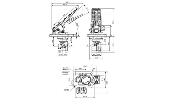 Одноконтурный тормозной клапан YBV-S (с датчиком угла)