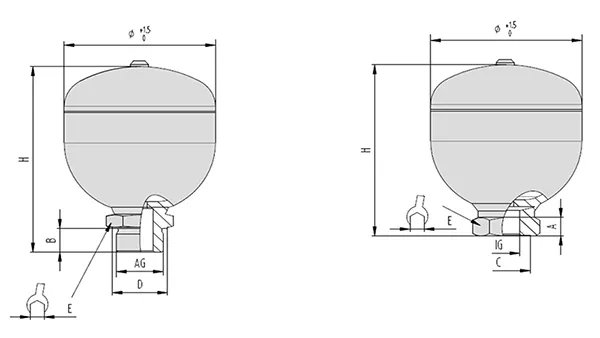 Диафрагменные гидроаккумуляторы (мембранные гидроаккумуляторы)
