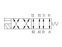 2-позиционный 8-ходовой направляющий клапан с электромагнитным управлением